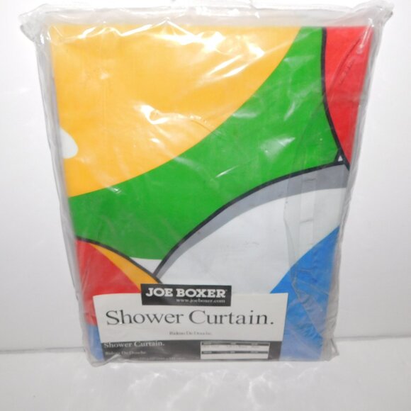 Retired Joe Boxer Multicolor Beach balls Shower Curtain Life's a Beach NEW - Picture 6 of 7